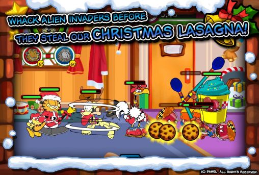 Gameplay of the Garfield saves the holidays for Android phone or tablet.