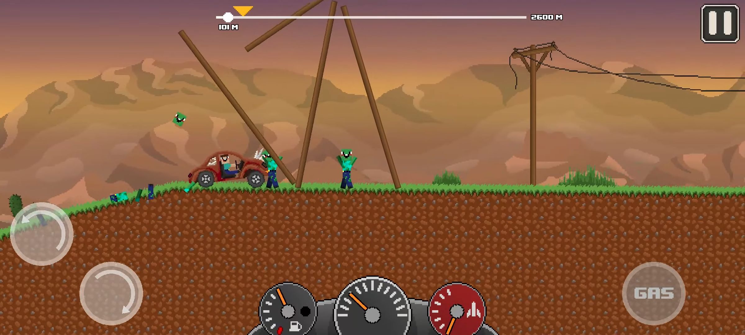 Noob: Up Hill Racing Car Climb - Android game screenshots.