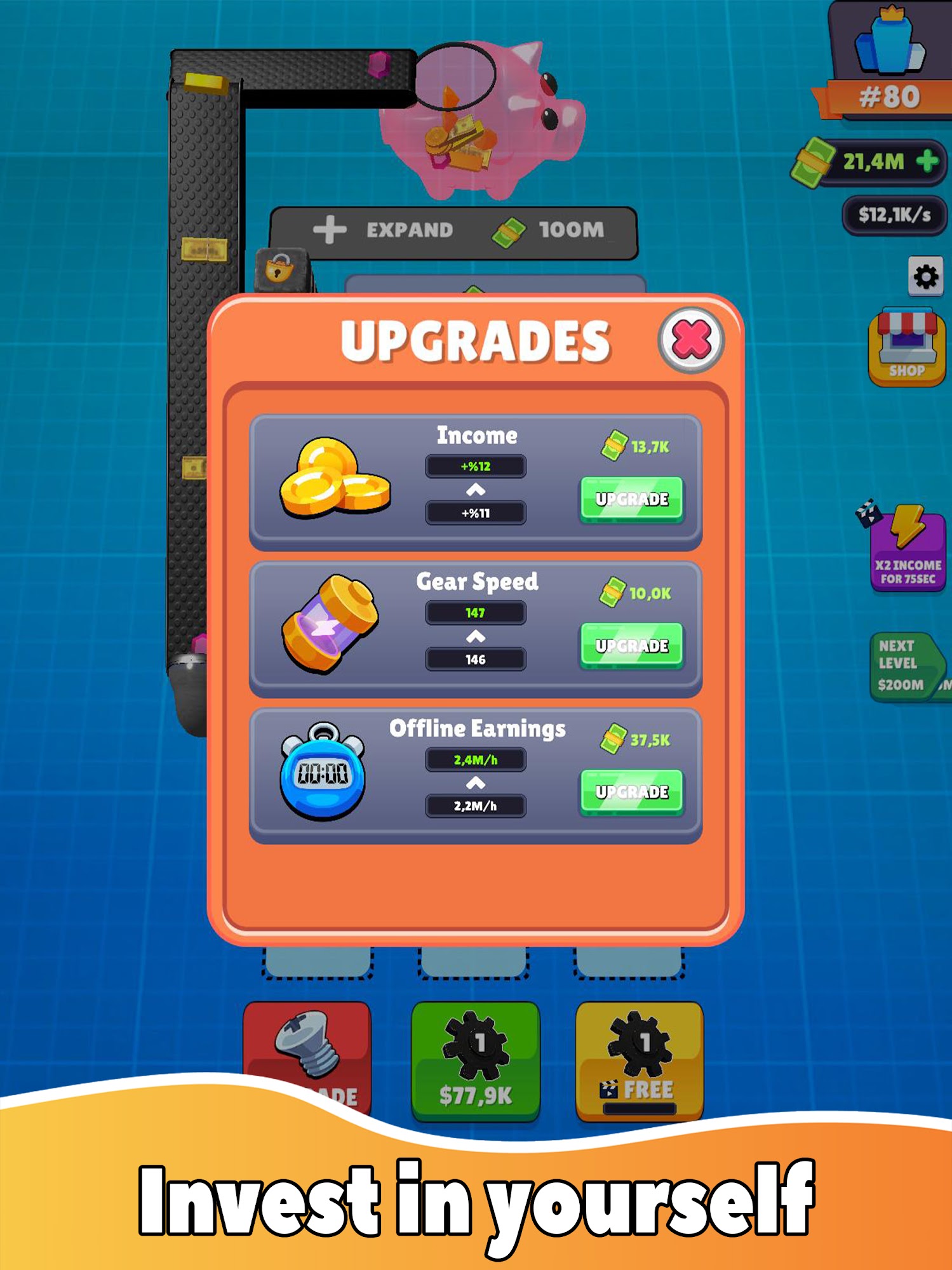 Gear Clicker - Android game screenshots.