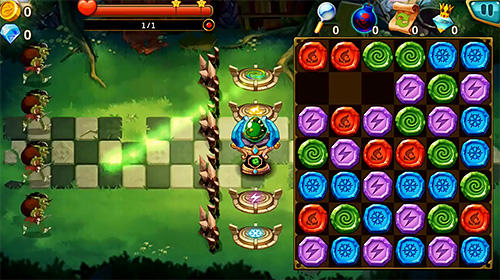 Gem blitz: Match 3 RPG - Android game screenshots.