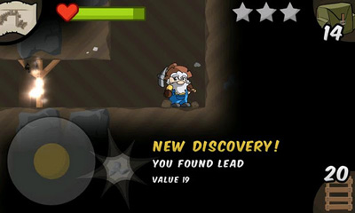 Gameplay of the Gem Miner 2 for Android phone or tablet.