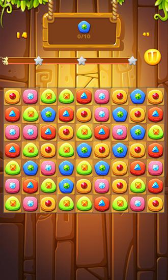 Gameplay of the Gem temple for Android phone or tablet.