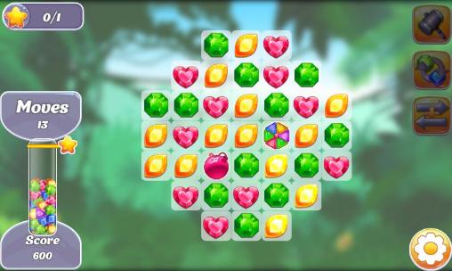 Gameplay of the Gems and dragons: 3 candy for Android phone or tablet.