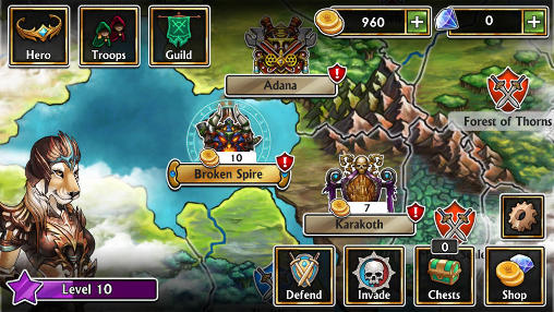 Gameplay of the Gems of war for Android phone or tablet.