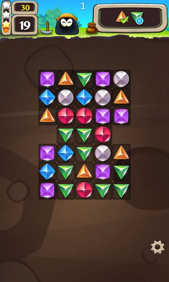 Gameplay of the Gemstone flash: Diamond crush for Android phone or tablet.