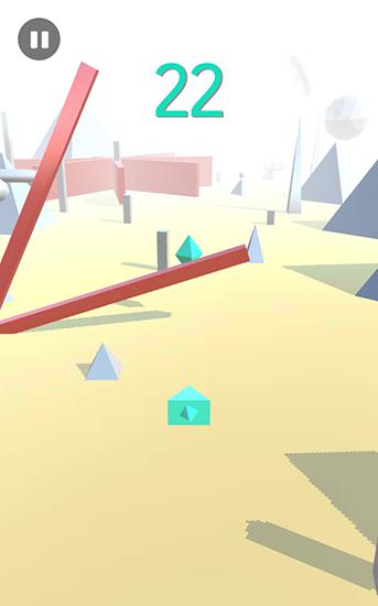 Gameplay of the Geometry sky rockets meltdown for Android phone or tablet.