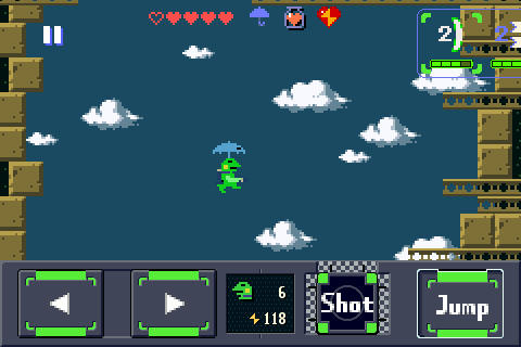 Gameplay of the Gero blaster for Android phone or tablet.