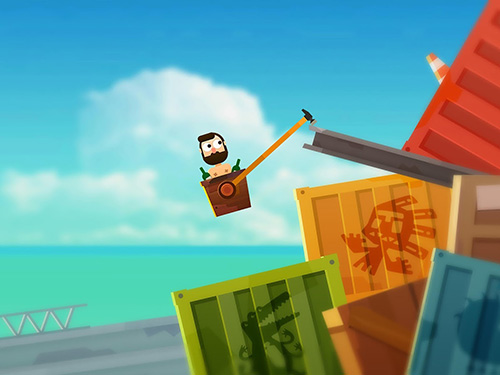Getting over it with Robinson - Android game screenshots.