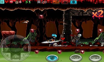 Gameplay of the Ghost Ninja: Zombie Beatdown for Android phone or tablet.