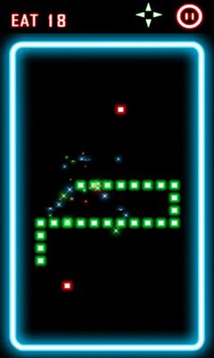 Gameplay of the Glow Snake for Android phone or tablet.