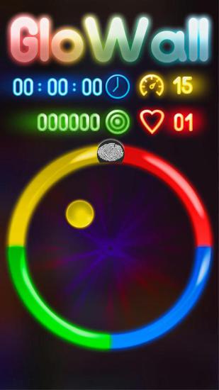 Gameplay of the Glowall for Android phone or tablet.