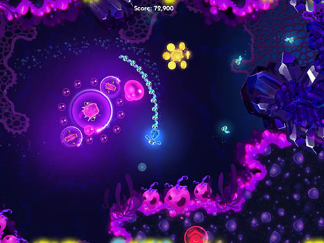 Gameplay of the Glowfish for Android phone or tablet.