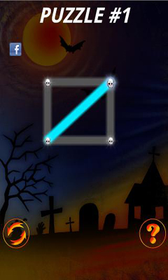 Gameplay of the GlowPuzzle Halloween for Android phone or tablet.