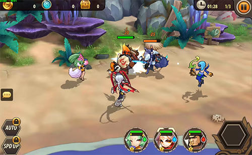 Gameplay of the Go titans for Android phone or tablet.