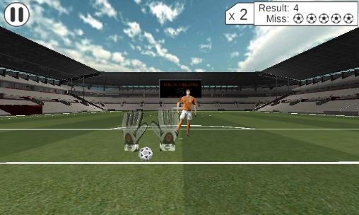 Gameplay of the Goalie challenge for Android phone or tablet.