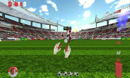 Gameplay of the Goalkeeper: Football game 3D for Android phone or tablet.