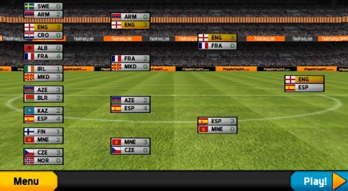 Gameplay of the Goalkeeper premier: Soccer game for Android phone or tablet.
