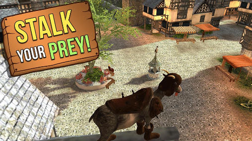 Gameplay of the Goat simulator: MMO simulator for Android phone or tablet.