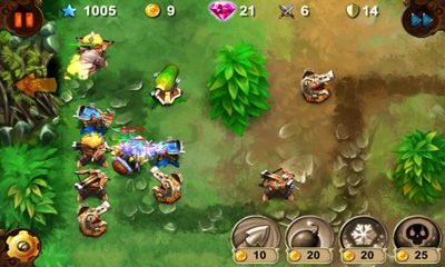 Gameplay of the Goblin Defenders Steel'n'Wood for Android phone or tablet.