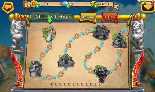 Gameplay of the Gods rush for Android phone or tablet.