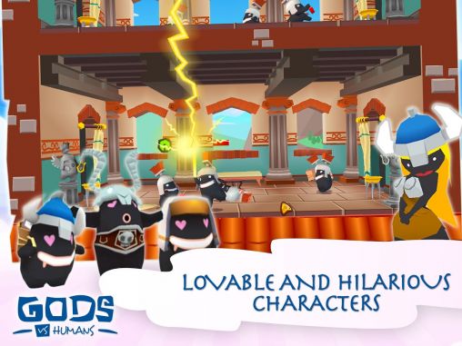 Gameplay of the Gods vs humans for Android phone or tablet.