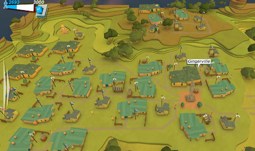 Gameplay of the Godus for Android phone or tablet.