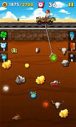 Gameplay of the Gold miner by Mobistar for Android phone or tablet.