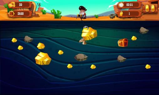 Gameplay of the Goldminer for Android phone or tablet.