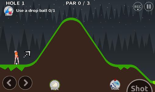 Gameplay of the Golftrix for Android phone or tablet.