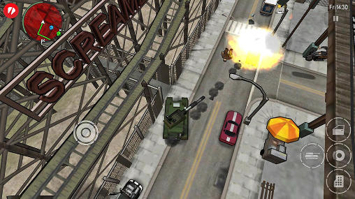 Gameplay of the Grand theft auto: Chinatown wars for Android phone or tablet.