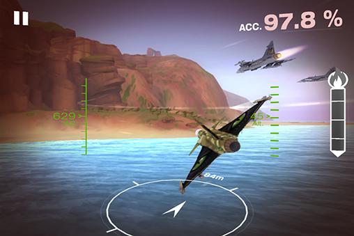 Gameplay of the Gripen fighter challenge for Android phone or tablet.