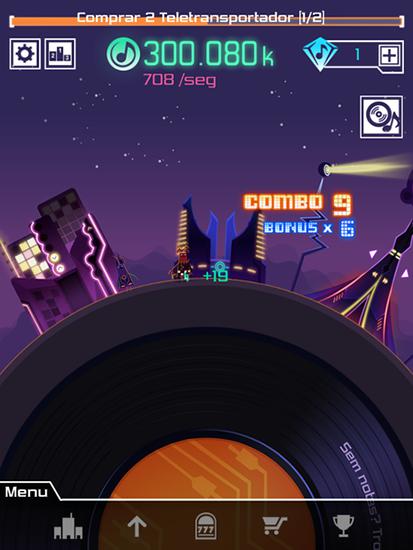 Gameplay of the Groove planet for Android phone or tablet.