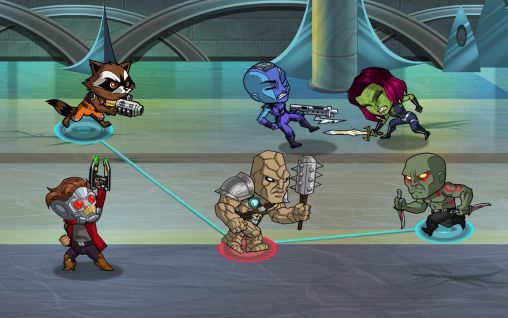 Gameplay of the Guardians of the galaxy: The universal weapon for Android phone or tablet.