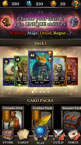 Guild loot: Cooperative TCG - Android game screenshots.