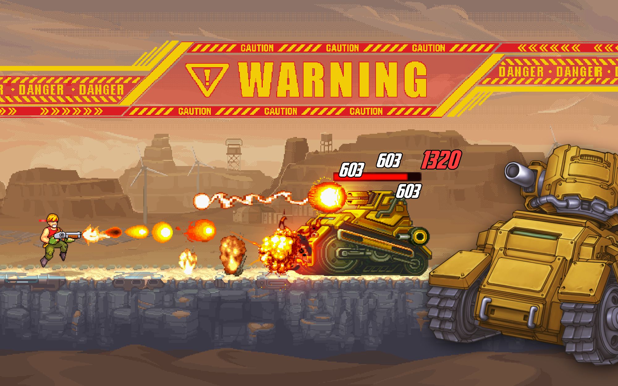 Gun Force: Action Shooting - Android game screenshots.