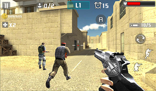 Gun shot fire war - Android game screenshots.