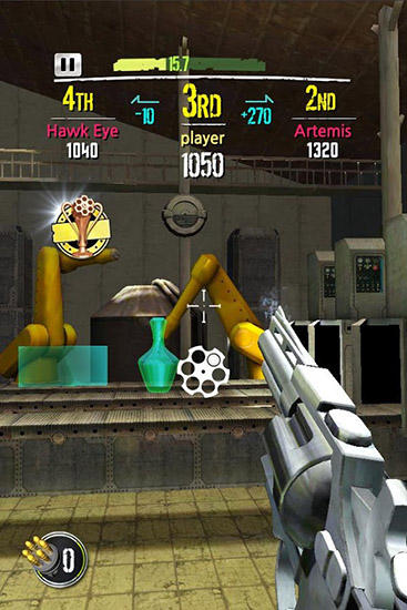 Gameplay of the Gun shot champion for Android phone or tablet.