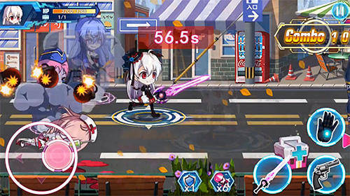Gunfight girls - Android game screenshots.