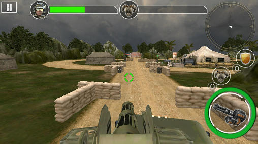 Gameplay of the Gunner battle city war for Android phone or tablet.