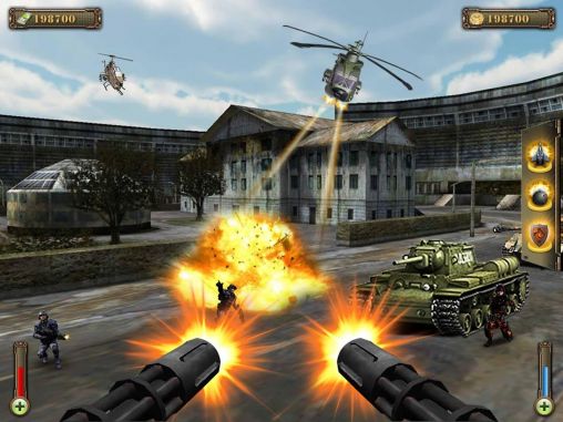 Gameplay of the Gunship counter shooter 3D for Android phone or tablet.