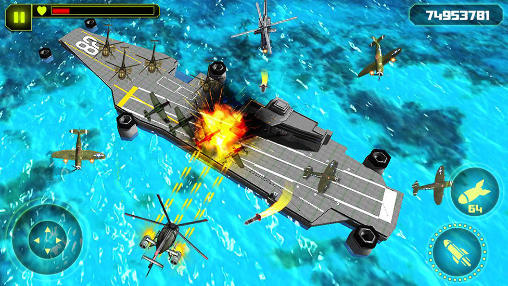 Gameplay of the Gunship helicopter: Battle 3D for Android phone or tablet.