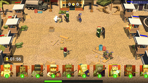 Gunz.io beta: Pixel 3D battle - Android game screenshots.