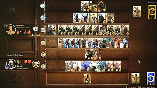 Gameplay of the Gwent: The Witcher сard game for Android phone or tablet.