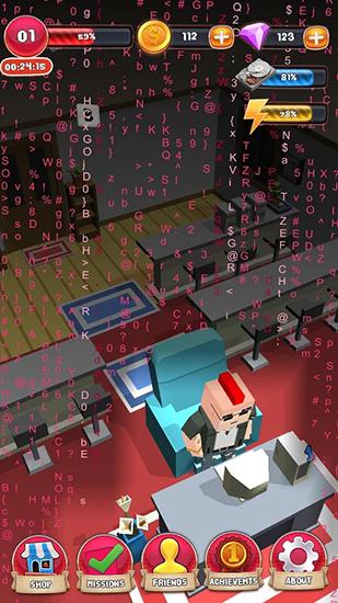 Gameplay of the Hacker for Android phone or tablet.