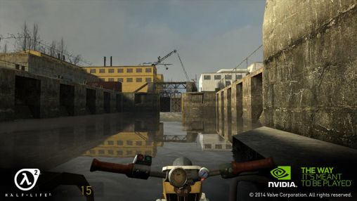 Gameplay of the Half-life 2 for Android phone or tablet.