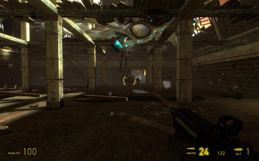 Gameplay of the Half-life 2: Episode one for Android phone or tablet.