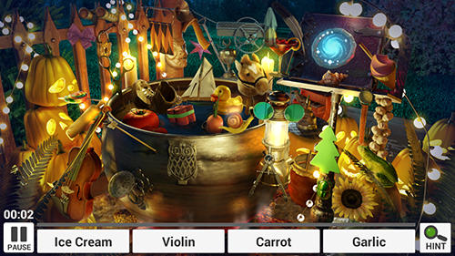 Gameplay of the Halloween: Hidden objects for Android phone or tablet.