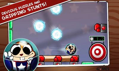 Gameplay of the Hank Hazard. The Stunt Hamster for Android phone or tablet.