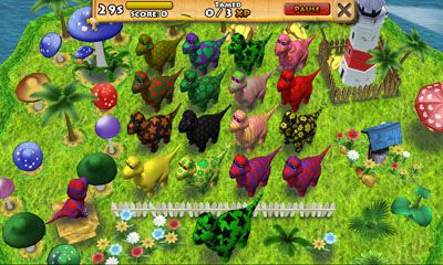 Gameplay of the Happy Dinos for Android phone or tablet.