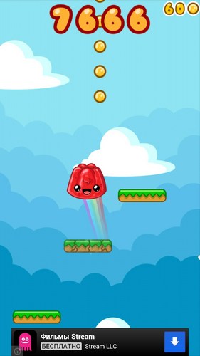Gameplay of the Happy jump! for Android phone or tablet.